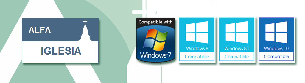 AlfaIglesia es totalmente compatible con Windows.